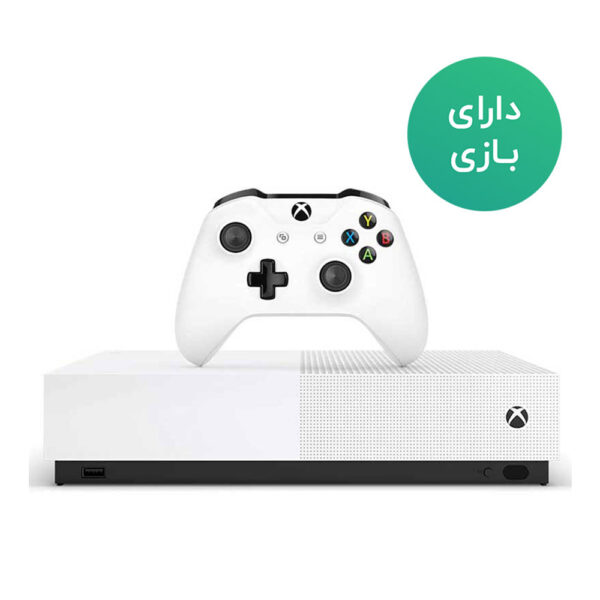 کنسول بازی مایکروسافت مدل Xbox One S ALL DIGITAL ظرفیت 1 ترابایت + فول بازی 2021